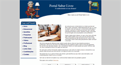 Desktop Screenshot of portalsaberlivre.com.br
