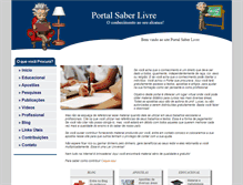 Tablet Screenshot of portalsaberlivre.com.br